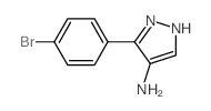 3-(4-Bromophenyl)-1H-pyrazol-4-amine structure