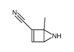 4-methyl-5-azabicyclo[2.1.0]pent-2-ene-3-carbonitrile结构式