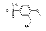 3-(aminomethyl)-4-methoxybenzenesulfonamide结构式