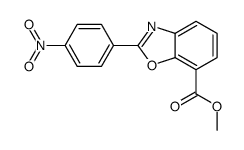 methyl 2-(4-nitrophenyl)-1,3-benzoxazole-7-carboxylate结构式