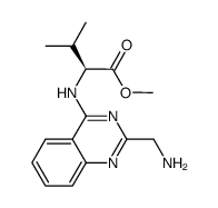 2(S)-(-)-(2-aminomethylquinazolin-4-ylamino)-3-methylbutyric acid methyl ester结构式