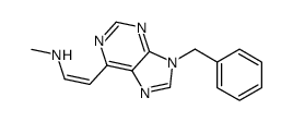 2-(9-benzylpurin-6-yl)-N-methylethenamine Structure