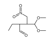 (2R,3R)-2-ethyl-4,4-dimethoxy-3-(nitromethyl)butanal结构式
