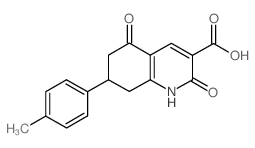 7-(4-Methylphenyl)-2,5-dioxo-1,2,5,6,7,8-hexahydroquinoline-3-carboxylic acid Structure