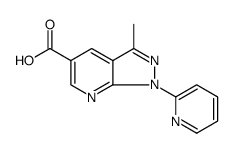 1H-Pyrazolo[3,4-b]pyridine-5-carboxylic acid, 3-methyl-1-(2-pyridinyl)结构式