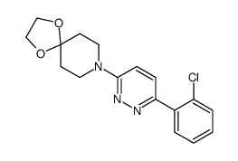 8-[6-(2-chlorophenyl)pyridazin-3-yl]-1,4-dioxa-8-azaspiro[4.5]decane结构式