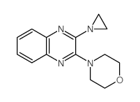 3-aziridin-1-yl-2-morpholin-4-yl-quinoxaline结构式