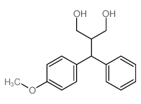 2-[(4-methoxyphenyl)-phenyl-methyl]propane-1,3-diol Structure