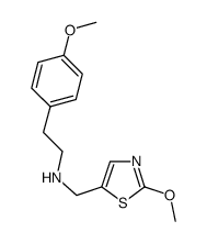 [2-(4-Methoxy-phenyl)-ethyl]-(2-methoxy-thiazol-5-ylmethyl)-amine结构式