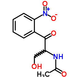 N-[3-hydroxy-1-(2-nitrophenyl)-1-oxopropan-2-yl]acetamide结构式