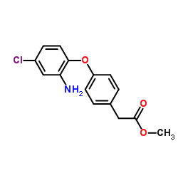 Methyl [4-(2-amino-4-chlorophenoxy)phenyl]acetate结构式