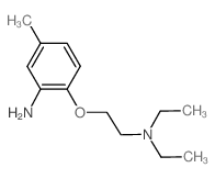 N-[2-(2-Amino-4-methylphenoxy)ethyl]-N,N-diethylamine结构式