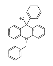 10-benzyl-9-(o-tolyl)-9,10-dihydroacridin-9-ol结构式