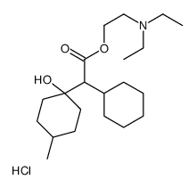 2-(diethylamino)ethyl 2-cyclohexyl-2-(1-hydroxy-4-methylcyclohexyl)acetate,hydrochloride Structure