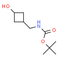 trans-3-(boc-aminomethyl)cyclobutanol structure