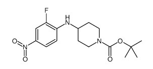 1-Piperidinecarboxylic acid, 4-[(2-fluoro-4-nitrophenyl)amino]-, 1,1-dimethylethyl ester图片