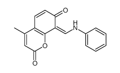 8-(anilinomethylidene)-4-methylchromene-2,7-dione Structure