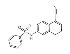 N-(5-cyano-7,8-dihydro-naphthalen-2-yl)-bezenesulfonamide Structure