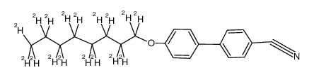 4-n-octyloxy-4'-cyanobiphenyl-d17结构式