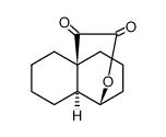 4β-Hydroxy-trans-decalin-9β-glyoxylsaeure-lacton结构式