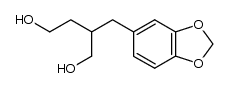 2-piperonyl-butane-1,4-diol Structure