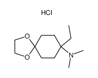 (8-ethyl-1,4-dioxa-spiro[4.5]dec-8-yl)-dimethylamine hydrochloride结构式