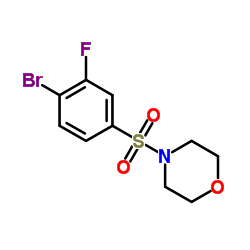 4-[(4-Bromo-3-fluorophenyl)sulfonyl]morpholine Structure