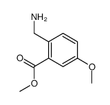 2-aminomethyl-5-methoxy-benzoic acid methyl ester结构式