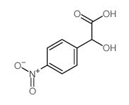 Benzeneacetic acid, a-hydroxy-4-nitro- Structure
