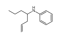N-(1-propyl-3-butenyl)aniline结构式