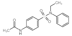 N-[4-[ethyl(phenyl)sulfamoyl]phenyl]acetamide结构式