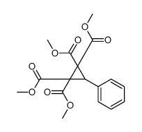 tetramethyl 3-phenylcyclopropane-1,1,2,2-tetracarboxylate Structure