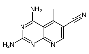 2,4-diamino-5-methylpyrido[2,3-d]pyrimidine-6-carbonitrile结构式
