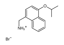 (4-propan-2-yloxynaphthalen-1-yl)methylazanium bromide结构式