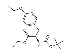 O-ethyl-Boc-L-Tyrosine ethyl ester Structure