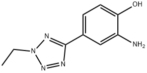 2-amino-4-(2-ethyl-2H-tetrazol-5-yl)phenol结构式