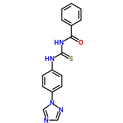 N-{[4-(1H-1,2,4-Triazol-1-yl)phenyl]carbamothioyl}benzamide Structure