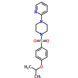 1-[(4-Isopropoxyphenyl)sulfonyl]-4-(2-pyridinyl)piperazine结构式