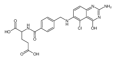 5-chloro-5,8-dideazaisofolic acid Structure