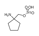 Cyclopentanemethanol, 1-amino-, hydrogen sulfate (ester) (8CI)结构式