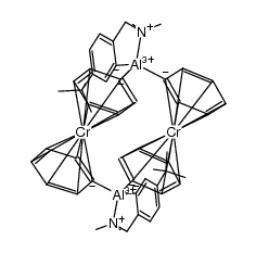 [(5-tBu-2-(Me2NCH2)C6H3)Al(η6-C6H5)2Cr]2结构式