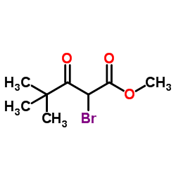 Methyl 2-bromo-4,4-dimethyl-3-oxopentanoate结构式