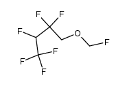 2,2,3,4,4,4-hexafluorobutyl fluoromethyl ether Structure