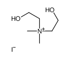 bis(2-hydroxyethyl)-dimethylazanium,iodide Structure