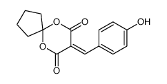 8-[(4-hydroxyphenyl)methylidene]-6,10-dioxaspiro[4.5]decane-7,9-dione Structure