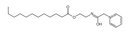 2-[(2-pyridin-1-ium-1-ylacetyl)amino]ethyl dodecanoate结构式