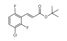 (E)-tert-butyl 3-(3-chloro-2,6-difluorophenyl)acrylate结构式