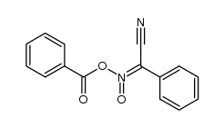 (O-benzoyl-aci-nitro)-phenyl-acetonitrile Structure