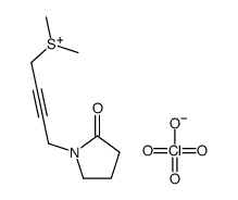 dimethyl-[4-(2-oxopyrrolidin-1-yl)but-2-ynyl]sulfanium,perchlorate Structure