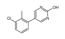 5-(3-氯-2-甲基苯基)-2-羟基嘧啶结构式